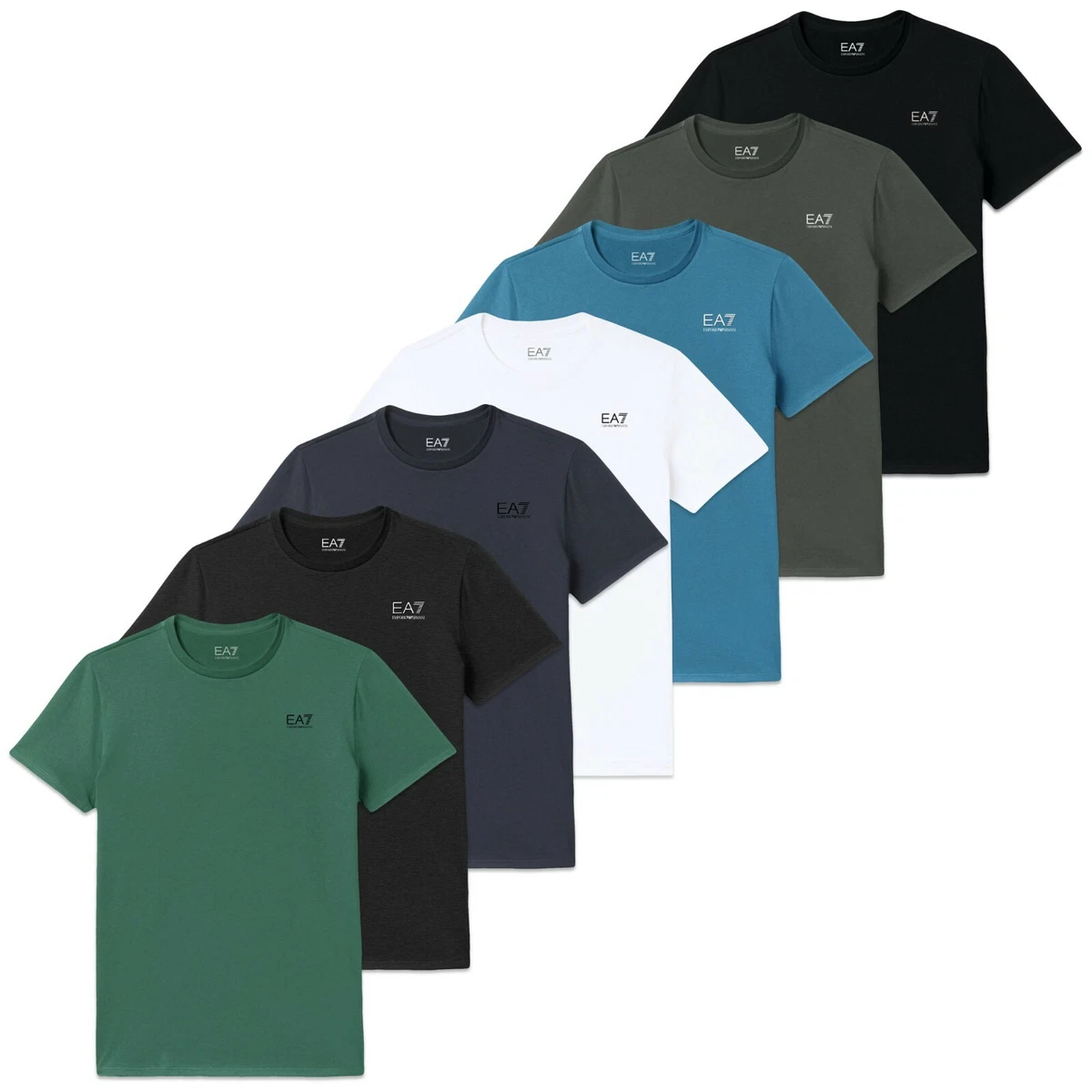 Emporio Armani T Shirts Emporio Armani EA7 Core ID Tee Black