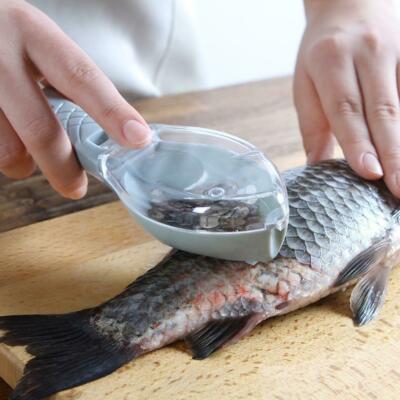 Fish Skin Brush Scraping Fishing Scale Grater Remover Peeler Scaler Scraper Tool