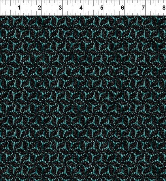 Sci-Fi Space Planet Stars Fat Quarter bundle of 8 Coordinate for Sci-Fi Quilt FQ - Image 2 of 4