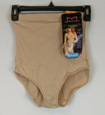 Maidenform Flexees Hi-Waist Brief, Latte, Women's Small