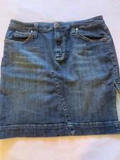 WOMENS TOMMY HILFIGER DENIM BlUE JEAN SKIRT Cute SZ 10 Bin 8