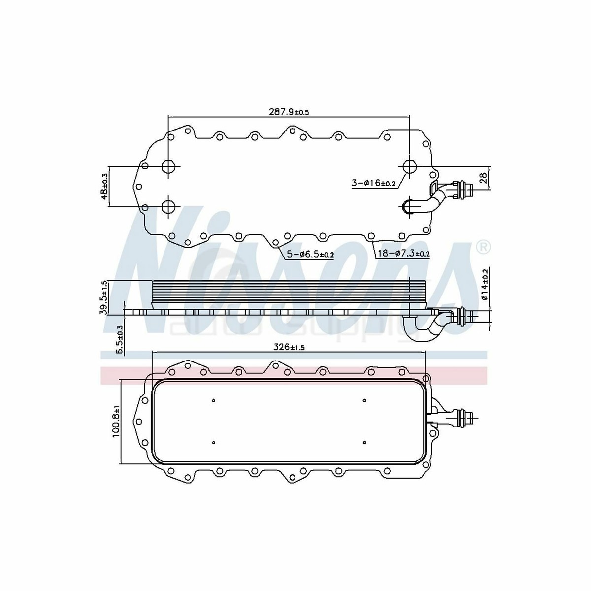 Nissens Engine Oil Cooler 90944 AJ811330 for Jaguar | eBay 