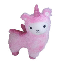 FAO Schwarz Pink Llamacorn Stuffed Animal Glow Brights Winged Llamacorn Plush