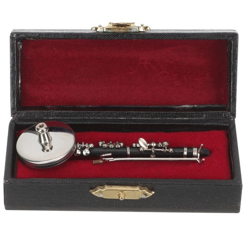 Mini Clarinet Model Clarinets Miniature Toy Musical Instrument Wind - Afbeelding 9 van 12