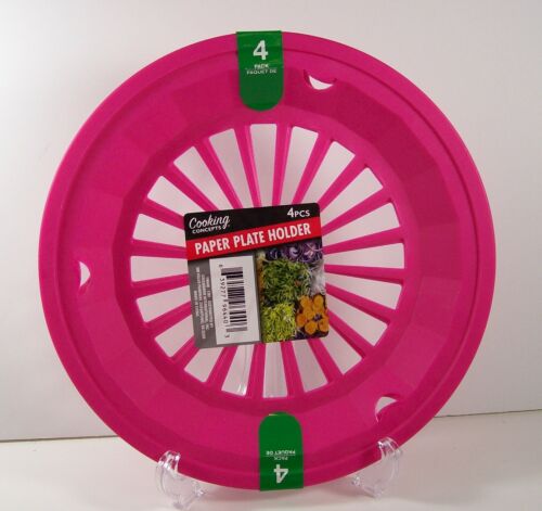 Juego de 4 casas rodantes rosa/fuschia para acampar picnics barbacoa plástico nuevo - Imagen 2 de 6