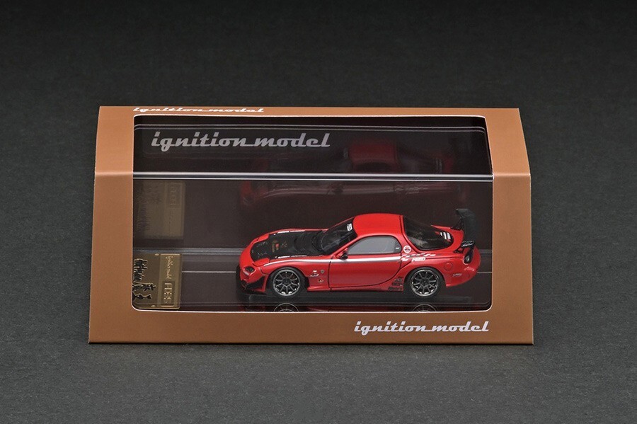 IG2725 ignition model 1:64 Mazda FEED RX-7 (FD3S) Maou Red model