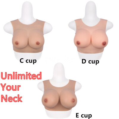Fake Tits Silicone Booster - Borst vormt valse borsten voor Crossdresser Transgender Mastectomie Borstprothese, Zelfklevend,Skin,5XL`1800/pair