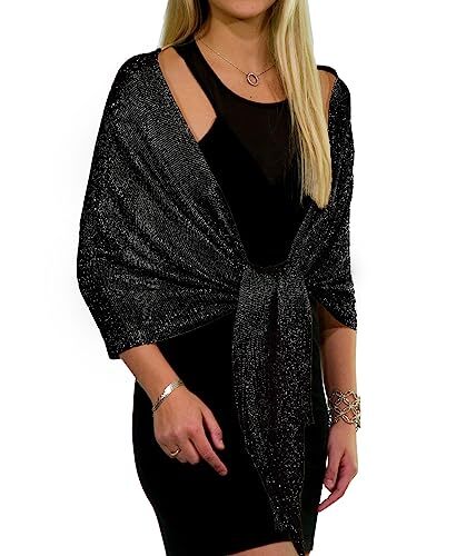 shawls for black dresses ShineGlitz Formal Dressy and Wraps Evening Dresses, Womens, for Evening Wear Ne pas chauffer ou