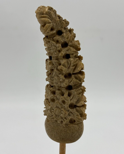 Mango Keris de hueso Indonesia del siglo XX - Imagen 3 de 8