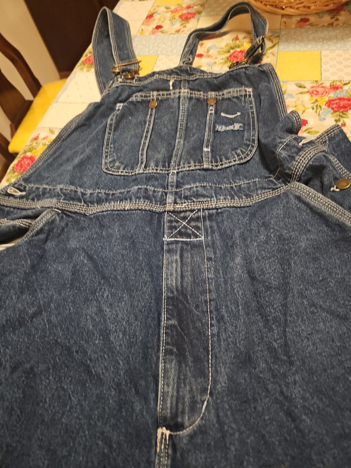 RURAL KING "RK Brand" Blue Denim Bibs Overalls Sz. 40×32 eBay