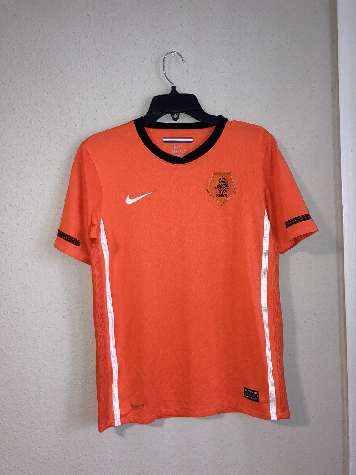 KNVB Nederlands Authentic Nike Dri-Fit Men's Soccer Jersey Size XXL