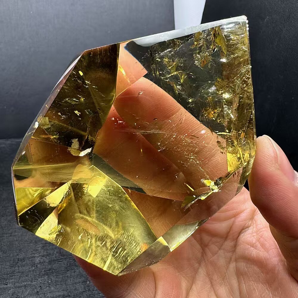 Natural Rare Citrine Quartz Crystal Mineral Specimen Healing Stone 306g