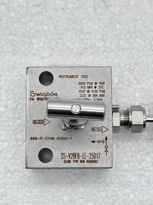 Vanne SWAGELOK SS-BVM2 1/8 - Neuf, Pour Systèmes Hydrauliques Ou Pneumatiques