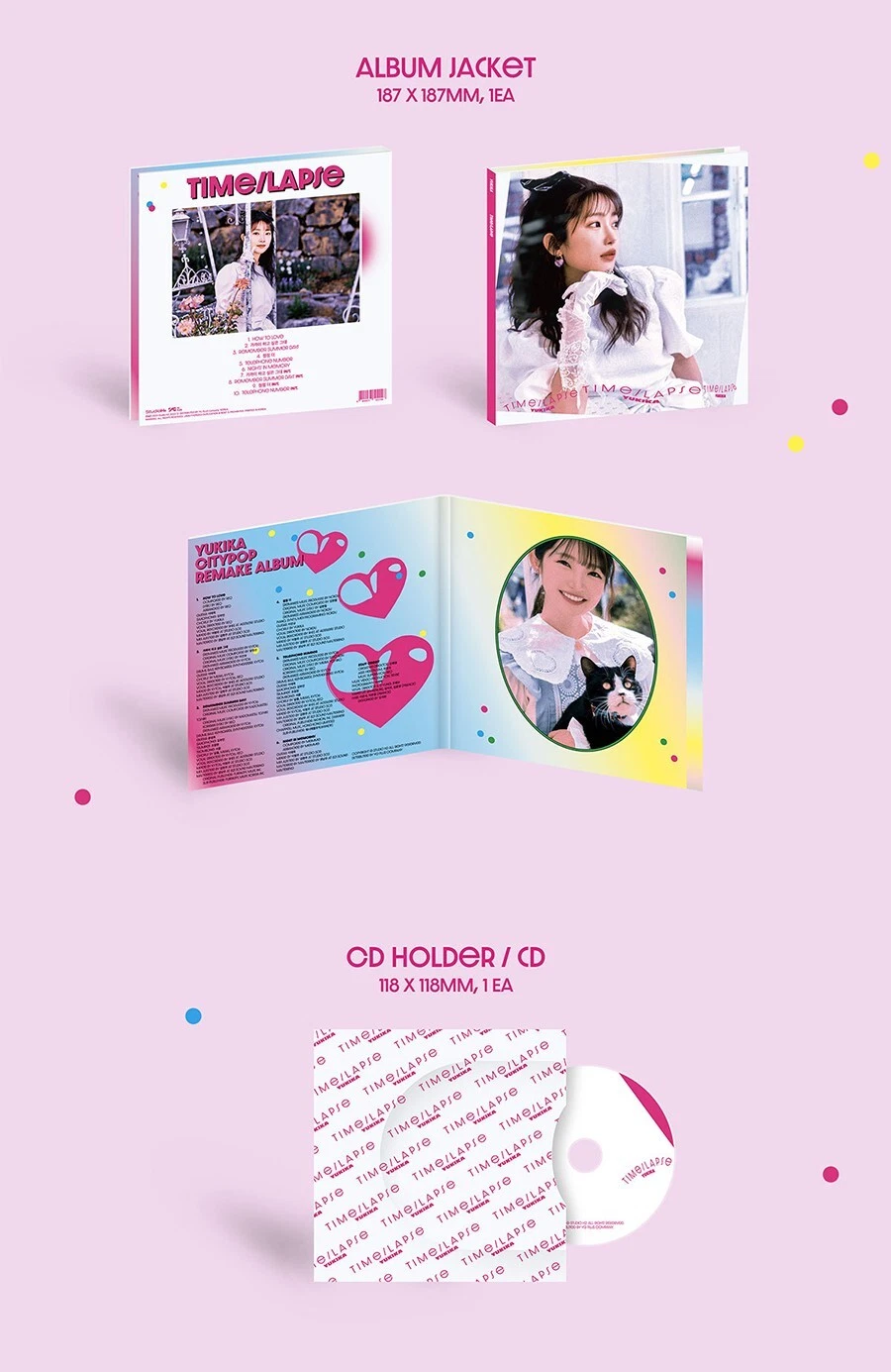 YUKIKA [TIME LAPSE] City Pop Remake Album CD+Photo Book+Poster+
