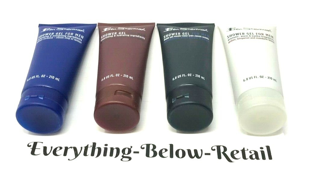 Ben Sherman Shower Gel For Men Variety 4pack 6.8 Fl. Oz. New Free