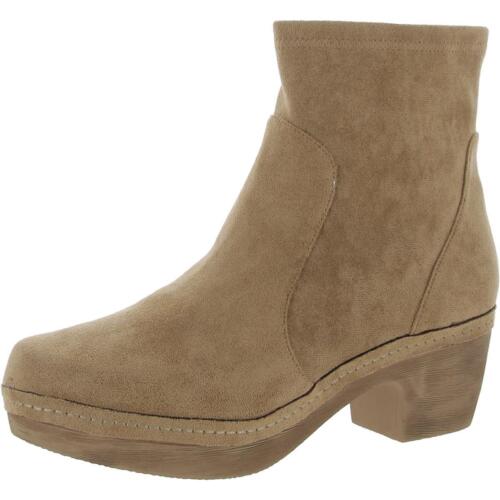 Antelope Womens Minna Taupe Suede Ankle Booties Shoes 39 Medium (B,M) BHFO 9951