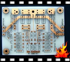 1pcs Single-ended Pure Power Amp PCB Board Base on L6-16 F5 25W 25W