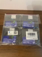 Oozmas Tze 12 mm 0.47" Laminated White TZE-231 Black Ink Label Tape - 4 Pack