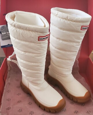 Hunter Women 7 Boots Intrepid Tall Quilted Insulated Snow
