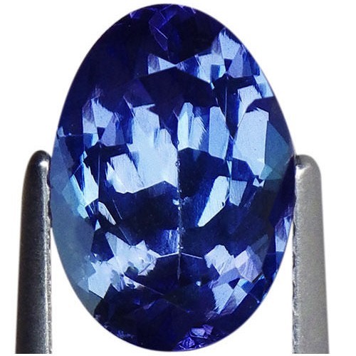 2.36 Ct A+ Natural D Block Tanzanite Medium Light Blue Violet Color Oval Cut - Bild 3 von 5
