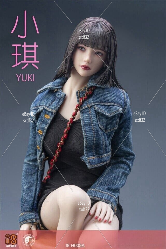 I8Toys 1/6 I8-H003A Beauty Girl Yuki Movable Eye Head Sculpt Fit