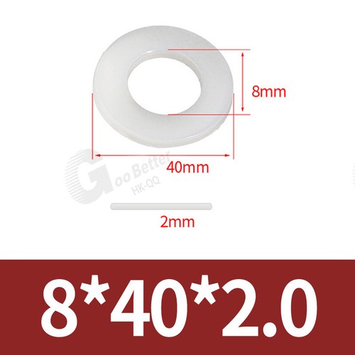 Unterlegscheiben DIN 125 Kunststoff Polyamid PVC M2 - M24 Beilagescheibe ISO7089 - Bild 76 von 121