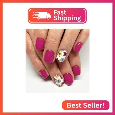 Short Press on Nails Square Fake Nails Pink Nails Press ons Glossy Glue on Nails