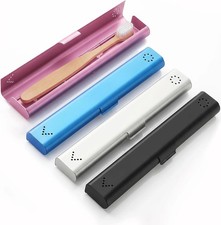4 Pack Toothbrush Travel Case Aluminum, Portable Toothbrush Holders Travel, Manu