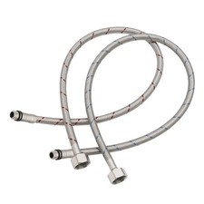 2 Pack Faucet Supply Lines Braided Stainless Steel Sink Hoses