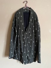 USED Pas de Calais Dot Pattern Cardigan Size 38 Dark Gray Japan Made