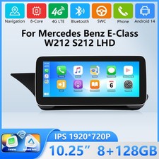 10.25" Android 14 Autoradio GPS CarPlay F&uuml;r Mercedes E-Klasse W212/S212 NTG5.0