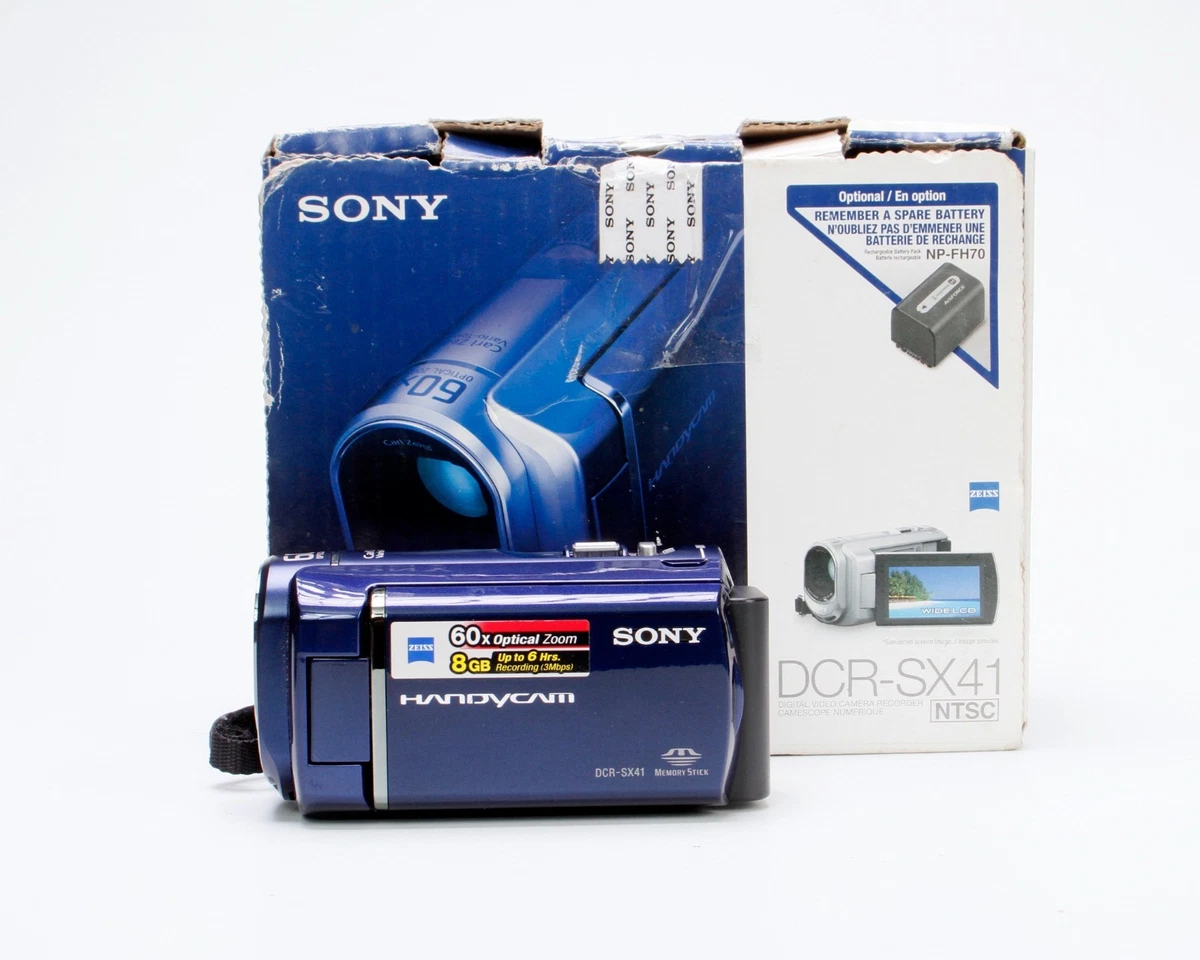 Caméscope Sony Handycam DCR-SX30E – Zoom Optique 60x – Testé + Chargeur/Sac – Occasion