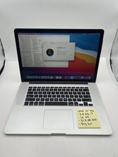 Apple MacBook Pro 15 2015, 512GB SSD, 16GB RAM,i7,Big Sur,No AC 0299