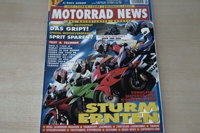 5) Motorrad News 08/2004 - Harley-Davidson CR 1200 A - Yamaha XV 1700 Road Star