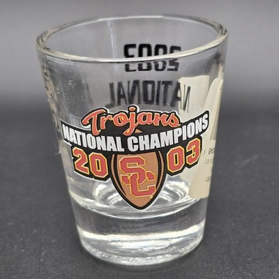 USC Trojans 2003 National Champions Shot Glass NCAA Football Memorabilia Hunter
