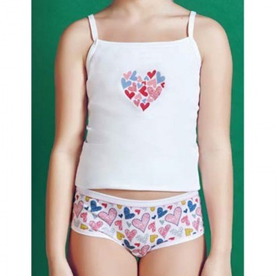 Coordinato Intimo Bambina Jadea Fantasia Baby Distribution 1 Set Da 2 Pezzi