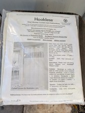 Hookless Pin Dot 71 X 74 Vinyl Shower Curtain HBH04PDT05 Beige NEW 