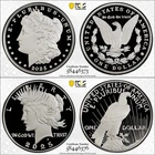 2025 Proof Morgan & Peace PCGS PR70DCAM Silver Dollars with TrueView