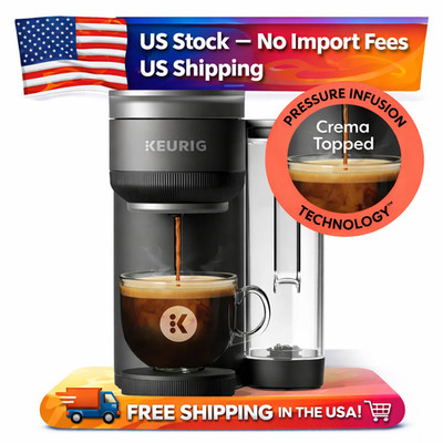 Keurig K Crema High Pressure Coffee Maker Espresso Style Black, No Fees