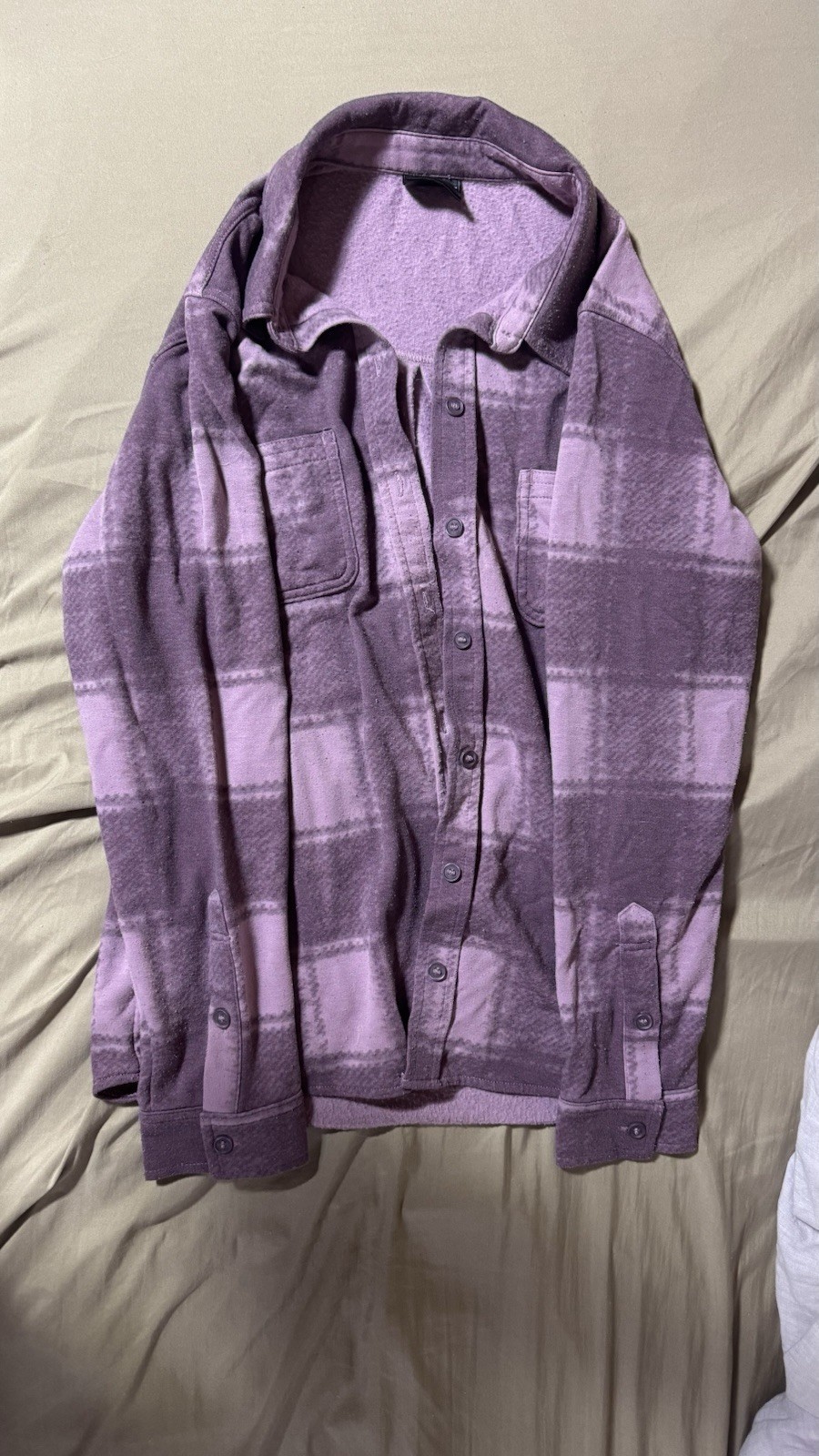 Button-down Flannel Shirt Women’s Small (4-6) Multi-toned Pink