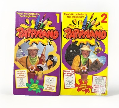 Pappyland - Volume 1  (VHS/1998) RARE and Pappylan 2 lot  