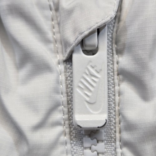 NIKE Sportswear Windrunner Youth XS Jacket Full Zip Black White Big NSW Logo - Picture 13 of 14