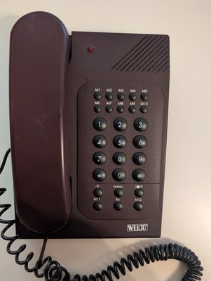 Welco TEL-100 Tischtelefon I lila I gebraucht