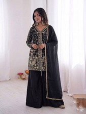 Women's Indian Pakistani Wedding Party Wear Palazzo Suit Salwar Kameez Bollywood