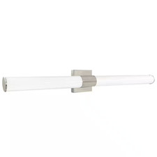48 In. Brushed Nickel Fixture 5 CCT 2700K-5000K Vanity One Light 38W 3000 Lumens