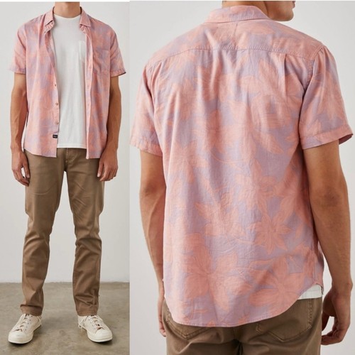 Rails Carson Shirt in Garden Sands Flamingo size XL