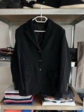 Prada Milano Classic Luxury Wool Black Coat Jacket Womens Size 44