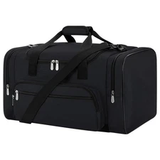 Sports Duffel Bag 22 Inch Travel Gym Duffle - Black