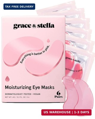 grace & stella Award Winning Under Eye Mask - Reduce Dark Circles, Puffy Eyes, U