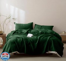 Talasily 100 French Pure Linen Sheets Set King Size,Oeko-TEX Cer